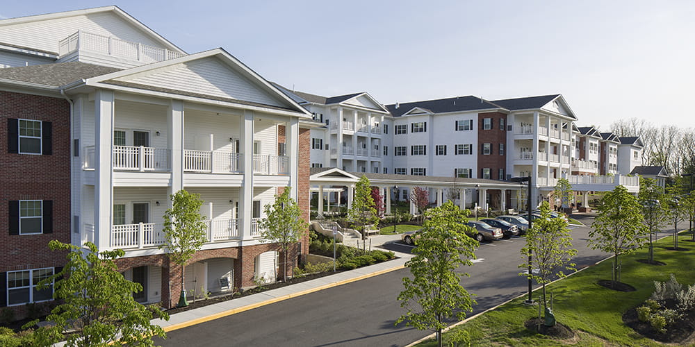The outside of Brightview Randolph in Randolph