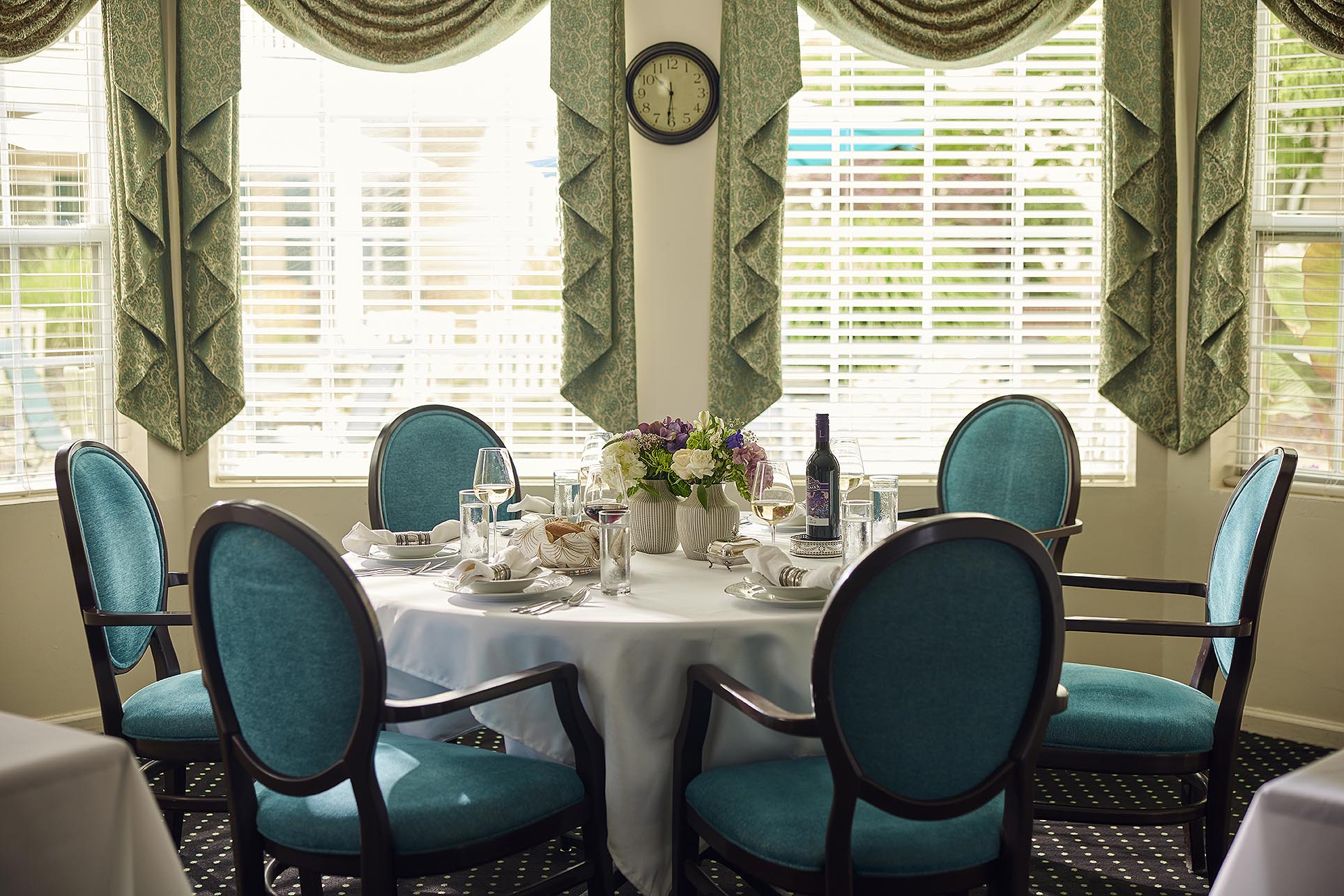 A dining table set for you and your new friends