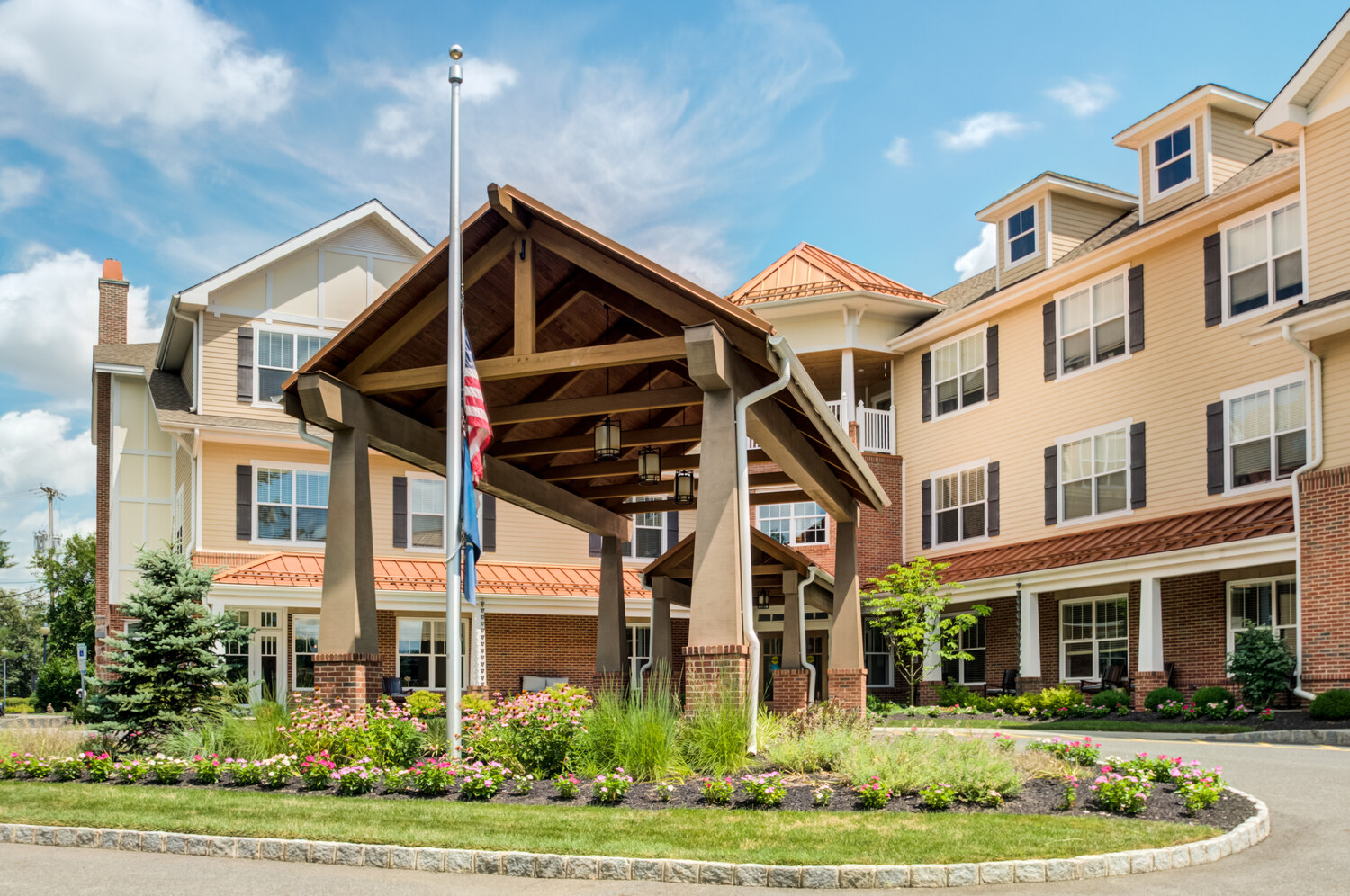 The outside of Arbor Terrace Morris Plains in Morris Plain