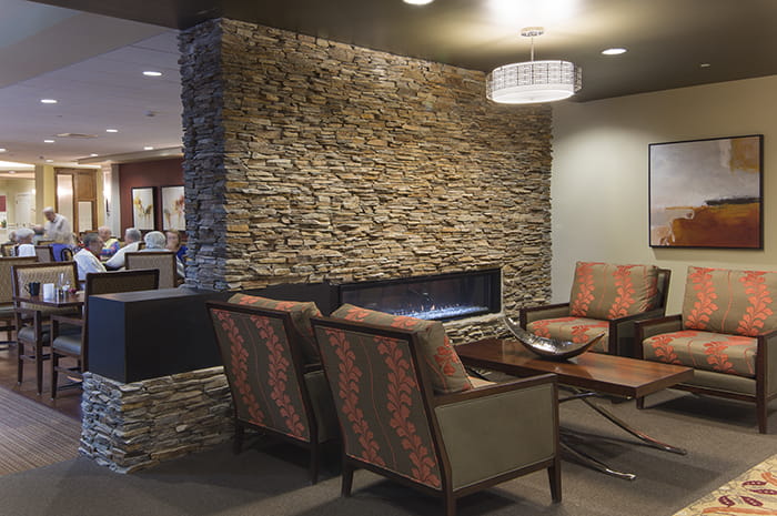 Brightview Paramus Living Room - New Jersey Senior Living