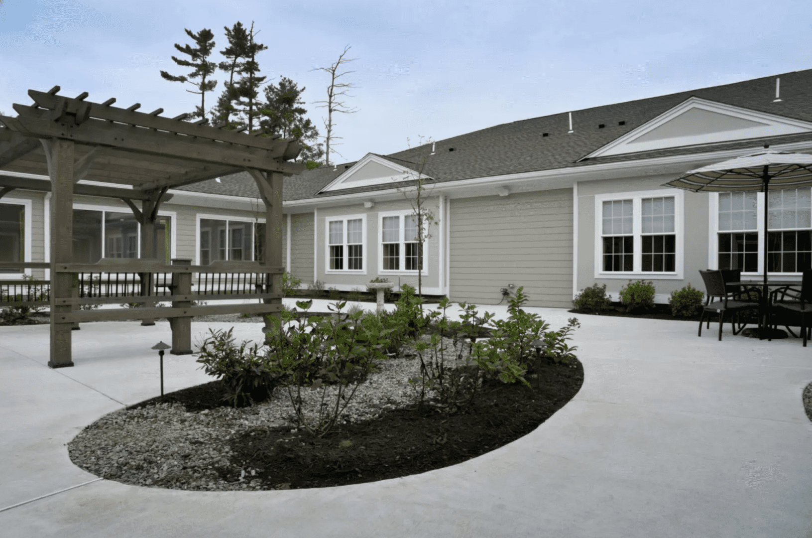 The outside of Harmony Village at Careone Cherry Hill in Cherry Hill