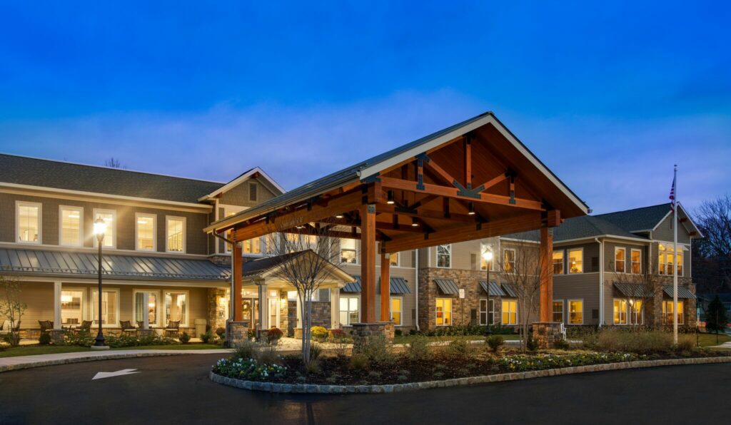 The outside of Senior Living Residences Marlboro in Morganville