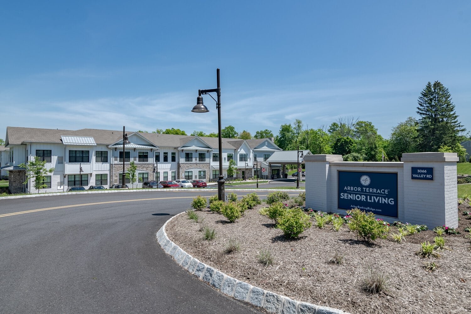 The outside of Arbor Terrace Basking Ridge in Basking Ridge