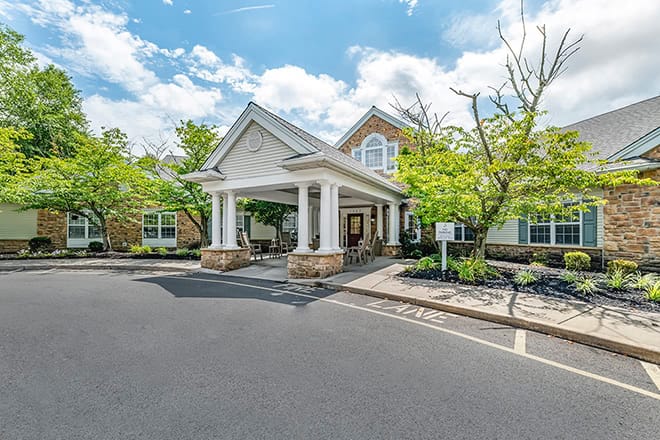 The outside of Brookdale Hamilton in Trenton