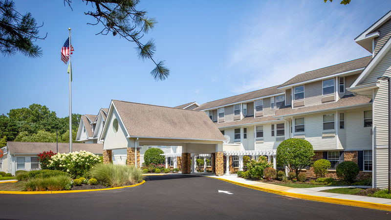 The outside of Atria Tinton Falls in Tinton Falls