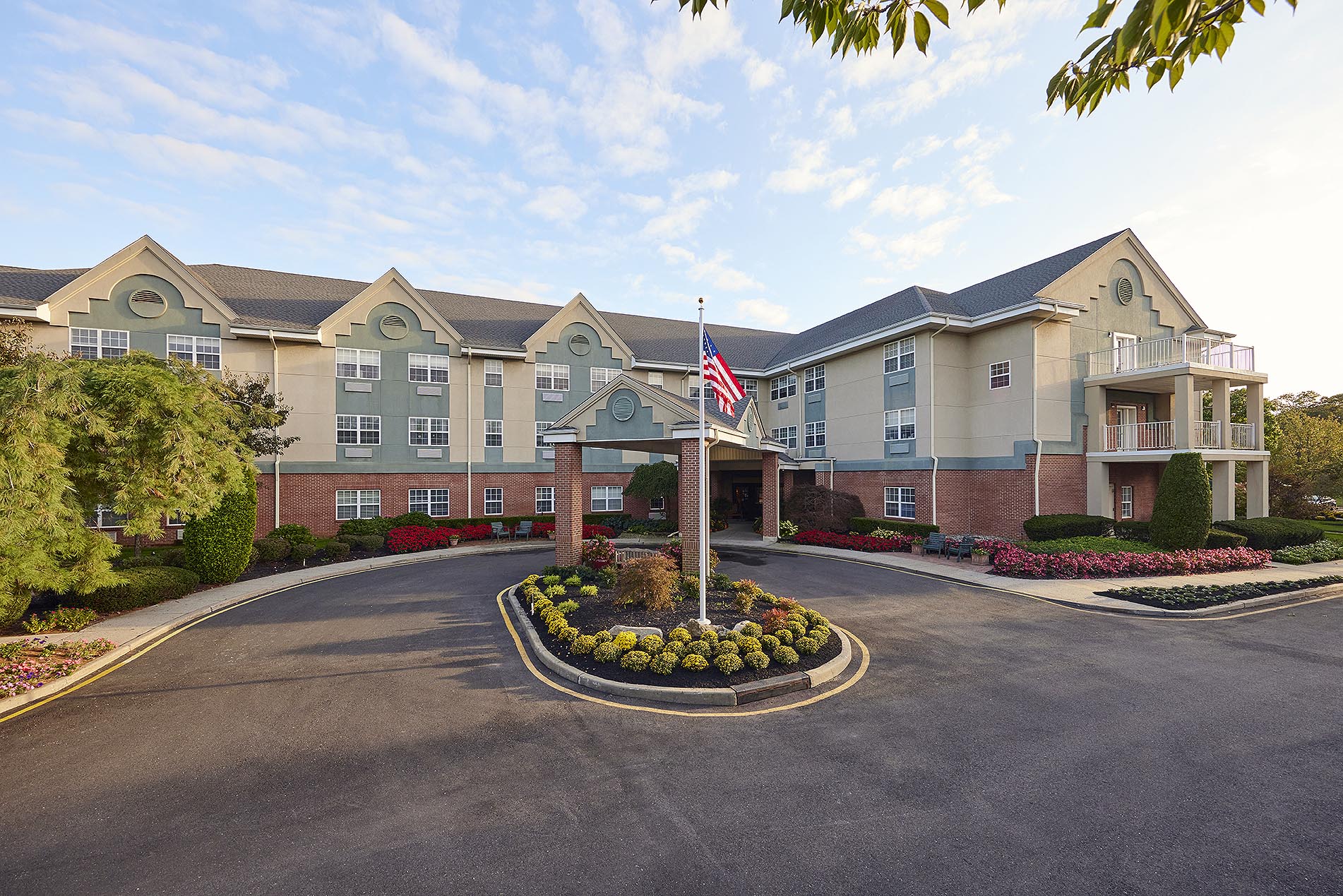 The outside of Brandywine Living at Toms River in Toms River
