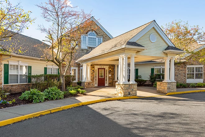 The outside of Brookdale Westampton in Westampton