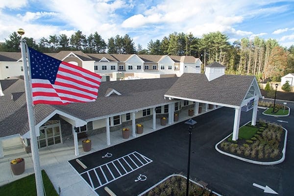 The outside of Harmony Village at Careone Hanover Township in Whippany